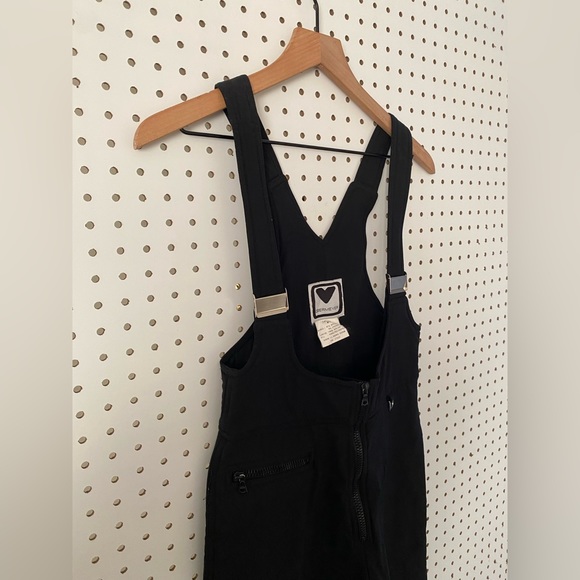 Vintage Obermayer Black Bib Snowsuit pants Bibs - Picture 5 of 9